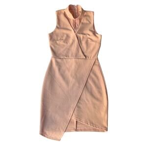 Sarah La Women’s Sleeveless Knee-length Dress size M but fit like S,Peach Orange